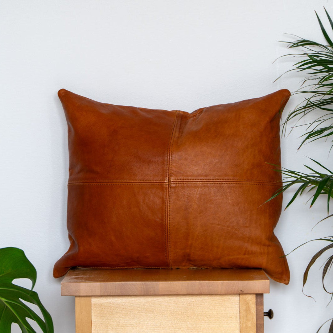TAMO Leather Pillow Cover