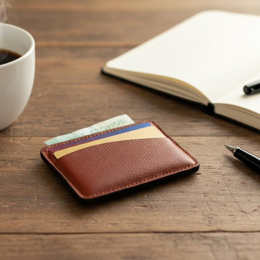 CARTERA - Authentic Moroccan Leather Ultra-Compact Wallet